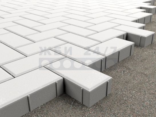 Кирпичик 200x100x100 (белый_бц)-укладка