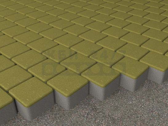 Квадрат 100x100x60 (желтый)-укладка